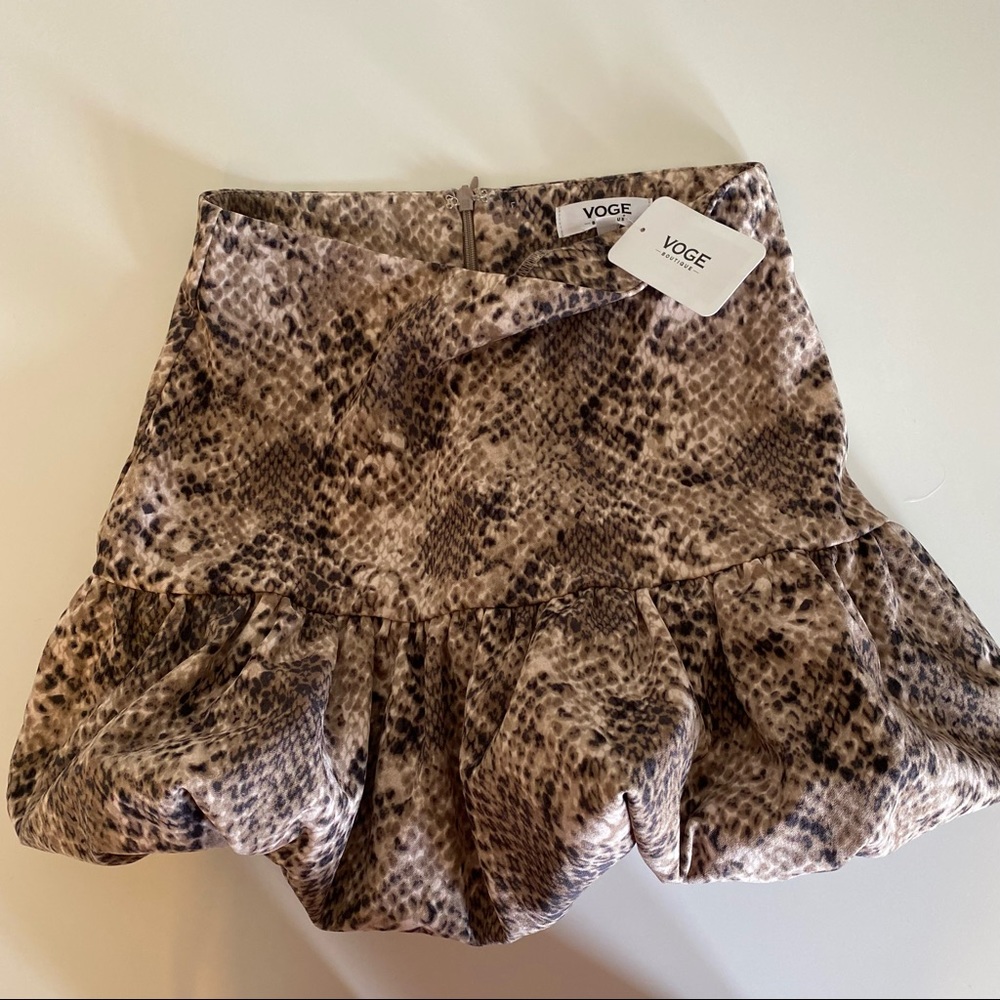 Voge Boutique Mini Snake Skirt